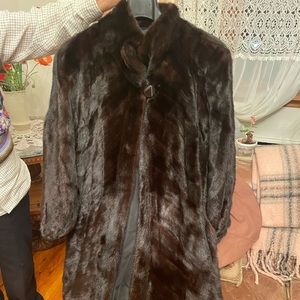 Mink fur coat
